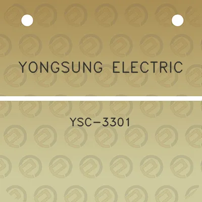 yongsung-electric-ysc-3301