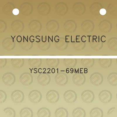 yongsung-electric-ysc2201-69meb