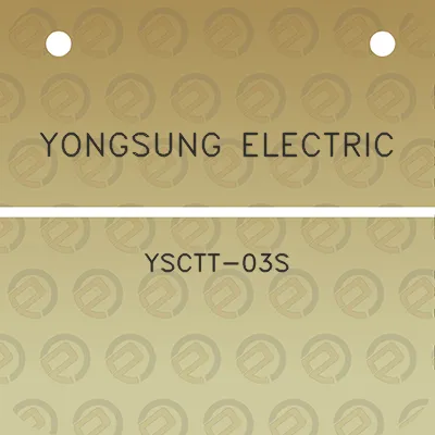 yongsung-electric-ysctt-03s