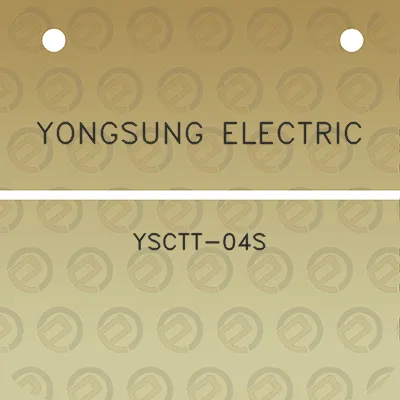 yongsung-electric-ysctt-04s