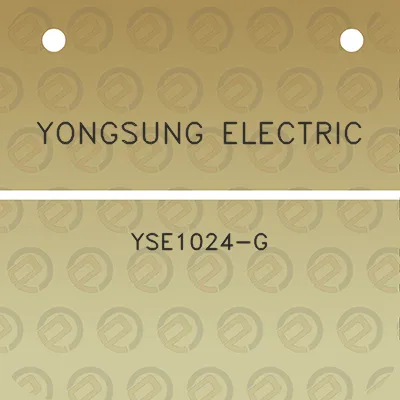 yongsung-electric-yse1024-g