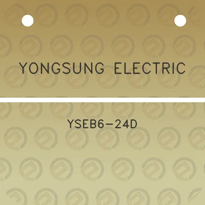 yongsung-electric-yseb6-24d