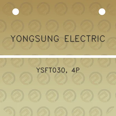 yongsung-electric-ysft030-4p