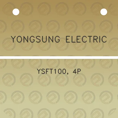 yongsung-electric-ysft100-4p