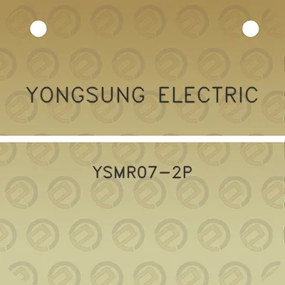 yongsung-electric-ysmr07-2p