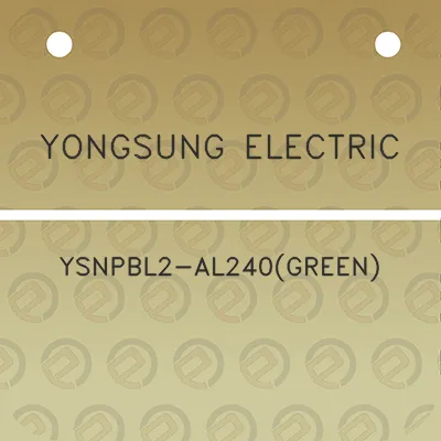 yongsung-electric-ysnpbl2-al240green