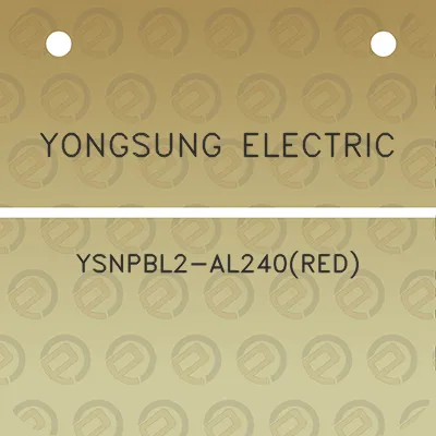 yongsung-electric-ysnpbl2-al240red