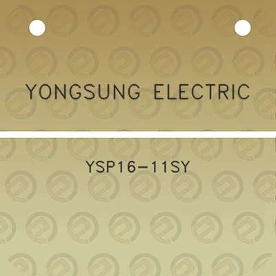 yongsung-electric-ysp16-11sy