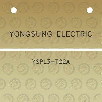 yongsung-electric-yspl3-t22a