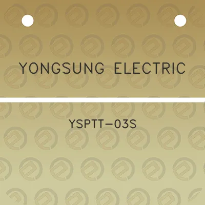 yongsung-electric-ysptt-03s