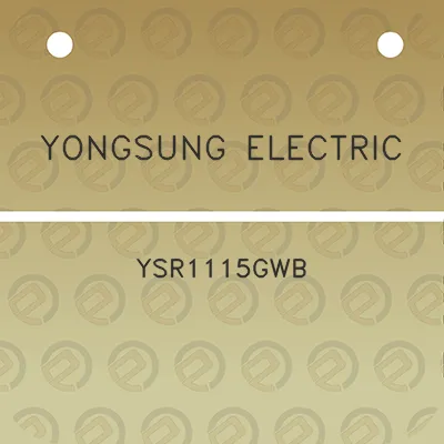 yongsung-electric-ysr1115gwb