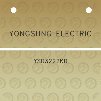 yongsung-electric-ysr3222kb