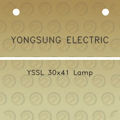 yongsung-electric-yssl-30x41-lamp