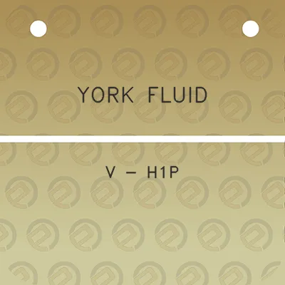 york-fluid-v-h1p