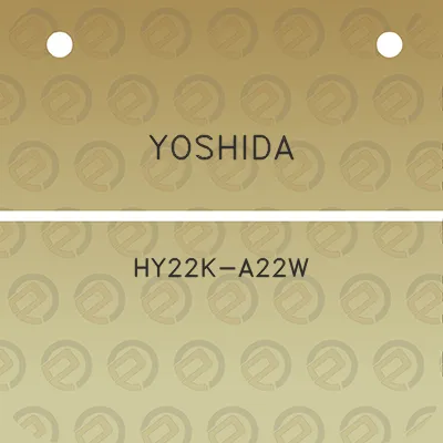 yoshida-hy22k-a22w