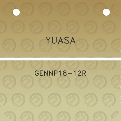 yuasa-gennp18-12r