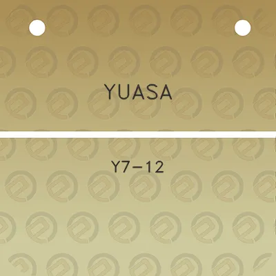 yuasa-y7-12