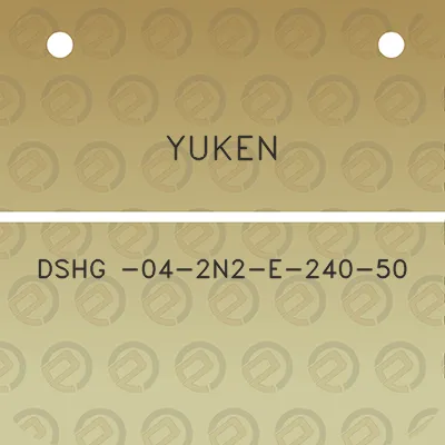 yuken-dshg-04-2n2-e-240-50