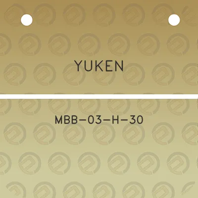 yuken-mbb-03-h-30