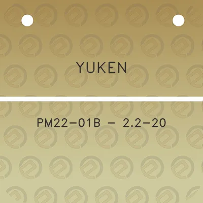 yuken-pm22-01b-22-20