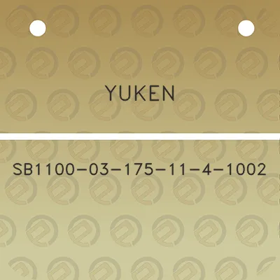 yuken-sb1100-03-175-11-4-1002