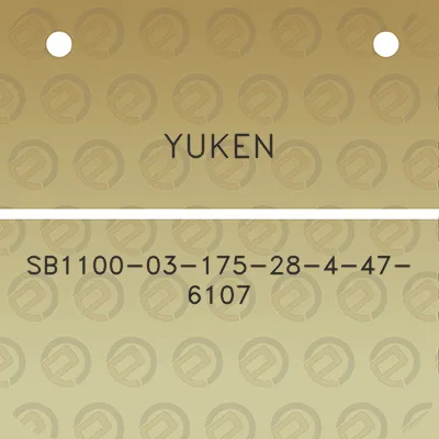 yuken-sb1100-03-175-28-4-47-6107