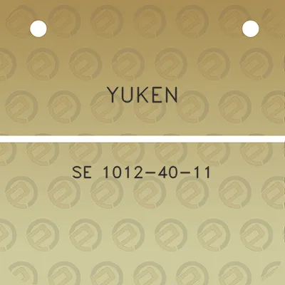 yuken-se-1012-40-11