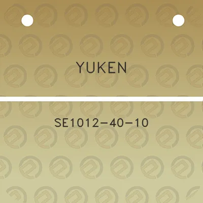 yuken-se1012-40-10