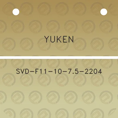 yuken-svd-f11-10-75-2204