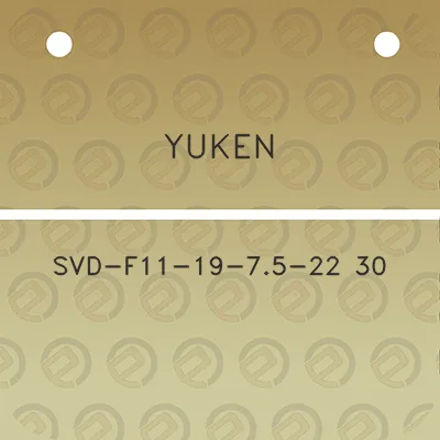 yuken-svd-f11-19-75-22-30