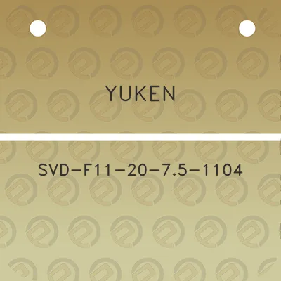 yuken-svd-f11-20-75-1104