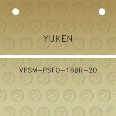 yuken-vpsm-psfo-16br-20