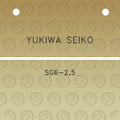 yukiwa-seiko-sg6-25