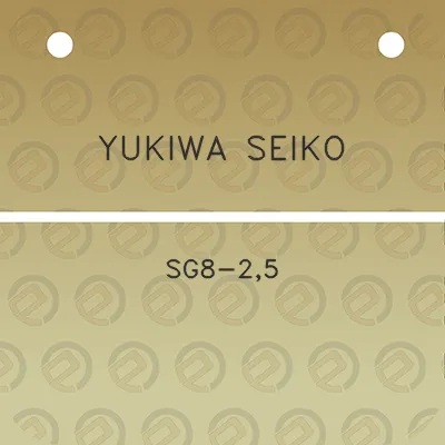 yukiwa-seiko-sg8-25