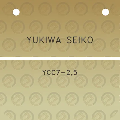 yukiwa-seiko-ycc7-25