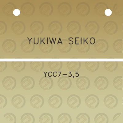 yukiwa-seiko-ycc7-35