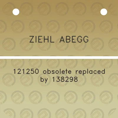 ziehl-abegg-121250-obsolete-replaced-by-138298