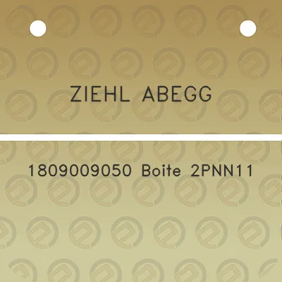 ziehl-abegg-1809009050-boite-2pnn11