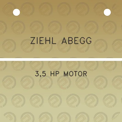 ziehl-abegg-35-hp-motor