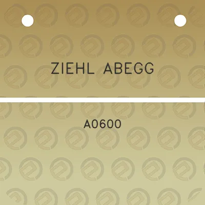 ziehl-abegg-a0600