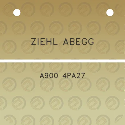 ziehl-abegg-a900-4pa27