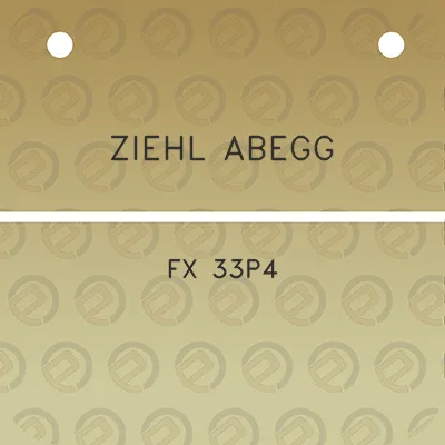 ziehl-abegg-fx-33p4