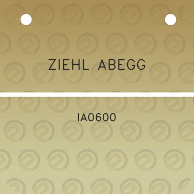 ziehl-abegg-ia0600