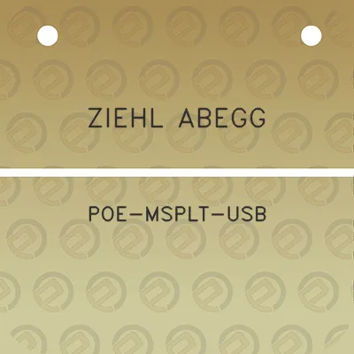 ziehl-abegg-poe-msplt-usb