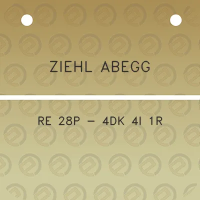 ziehl-abegg-re-28p-4dk-4i-1r