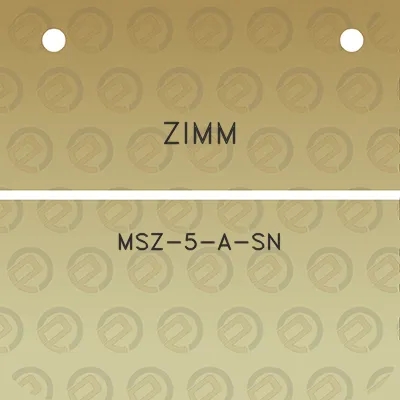 zimm-msz-5-a-sn