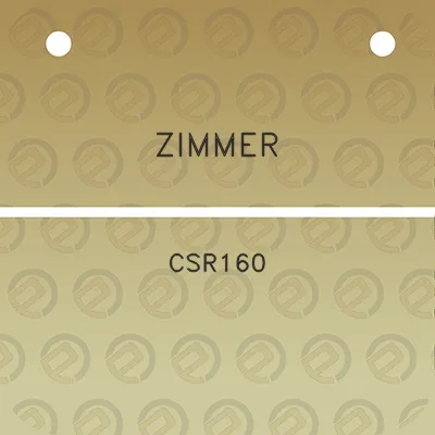 zimmer-csr160