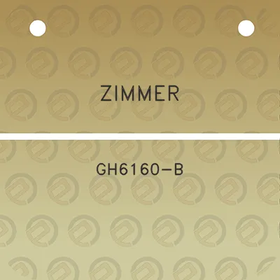 zimmer-gh6160-b