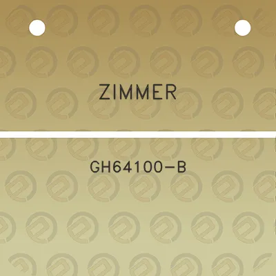 zimmer-gh64100-b