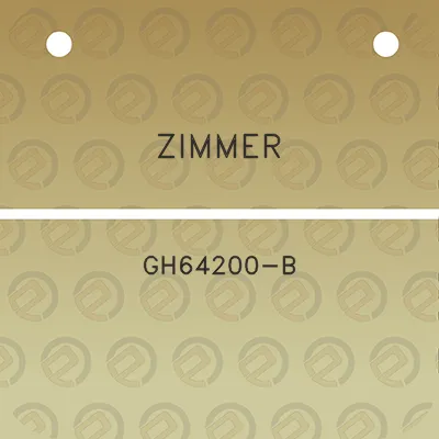 zimmer-gh64200-b